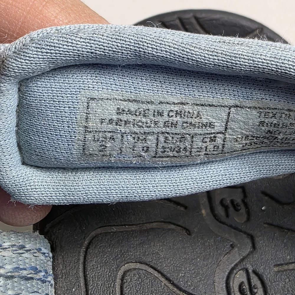 Teva Kids' Blue Strap Hiking Sandals Size 2 Unisex